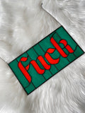 Fuck - Turquoise & Orange