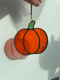 Pumpkin Suncatcher (Cathedral Glass)