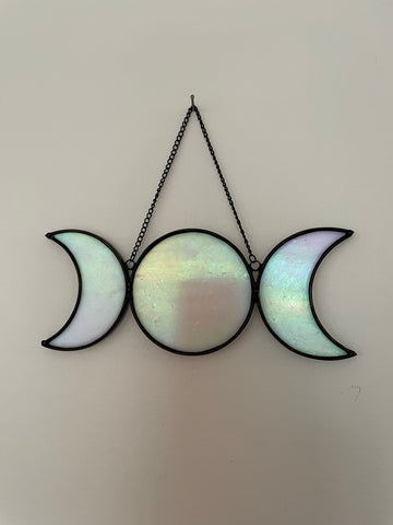 Triple Moon - Iridescent White