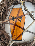 Coffin Suncatcher - Winged Gargoyles