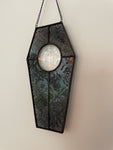 Stained Glass Coffin Suncatcher - Black Morisco