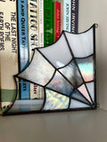 Mini Spider Web - White and Iridescent - Right Hand Corner