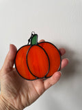 Pumpkin Suncatcher (Streaky Glass)