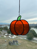 Pumpkin Suncatcher (Cathedral Glass)