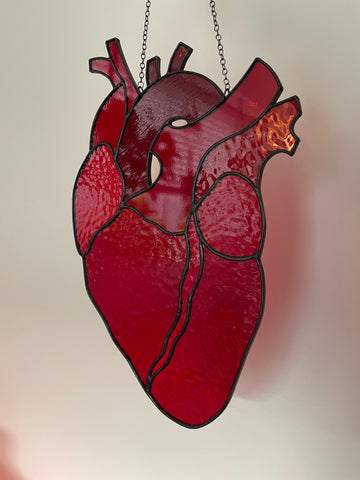 Large Anatomical Heart Suncatcher