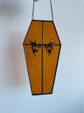 Coffin Suncatcher - Winged Gargoyles