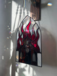 Burning Church Suncatcher - Dark