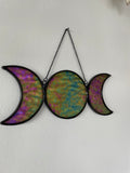 Triple Moon - Iridescent Purple Transparent