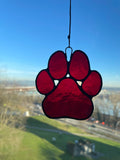 Paw Print Suncatcher - Red