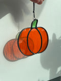 Pumpkin Suncatcher (Cathedral Glass)