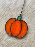Pumpkin Suncatcher (Streaky Glass)