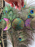 Triple Moon - Iridescent Purple Transparent