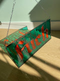 Fuck - Turquoise & Orange