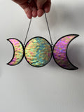 Triple Moon - Iridescent Purple Transparent