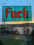 Fuck - Turquoise & Orange