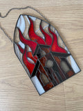 Burning Church Suncatcher - Dark