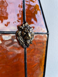 Stained Glass Coffin Suncatcher - Noble Lion
