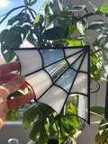 Mini Spider Web - White and Iridescent - Right Hand Corner