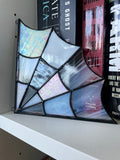 Mini Spider Web - White and Iridescent - Left Hand Corner