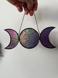 Triple Moon - Iridescent Purple Transparent