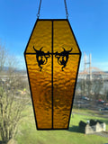 Coffin Suncatcher - Winged Gargoyles