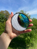 Moon - Iridescent Black & White