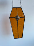 Stained Glass Coffin Suncatcher - Noble Lion