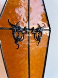 Coffin Suncatcher - Winged Gargoyles