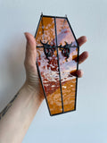 Coffin Suncatcher - Winged Gargoyles