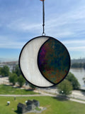 Moon - Iridescent Black & White