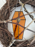 Stained Glass Coffin Suncatcher - Noble Lion