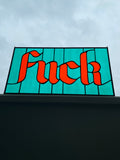 Fuck - Turquoise & Orange