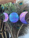 Triple Moon - Iridescent Blue