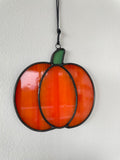Pumpkin Suncatcher (Streaky Glass)