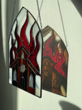 Burning Church Suncatcher - Dark