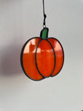 Pumpkin Suncatcher (Streaky Glass)