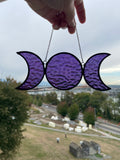 Triple Moon - Iridescent Purple Transparent