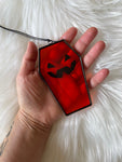 Mini Coffin Suncatcher - Jack-o'-Lantern