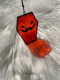 Mini Coffin Suncatcher - Jack-o'-Lantern