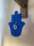 *Custom for Mina* Hamsa Suncatcher with Evil Eye Jewel