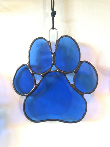 Paw Print Suncatcher - Blue