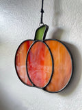 Pumpkin Suncatcher (Opalescent Glass)