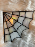 Spider Web - White and Iridescent - Left Hand Corner